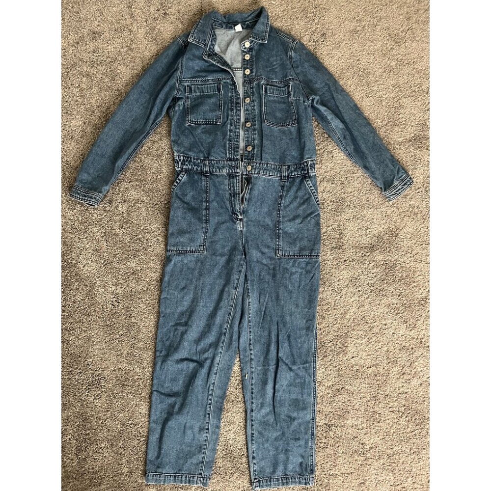 Gap Jean Long-sleeved Jumpsuit - Medium